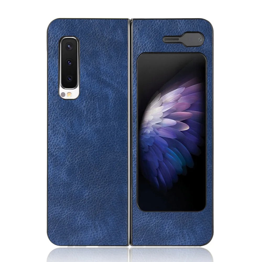 Elegant Litchi Skin PU Leather Book Cover for Samsung Galaxy Fold Series