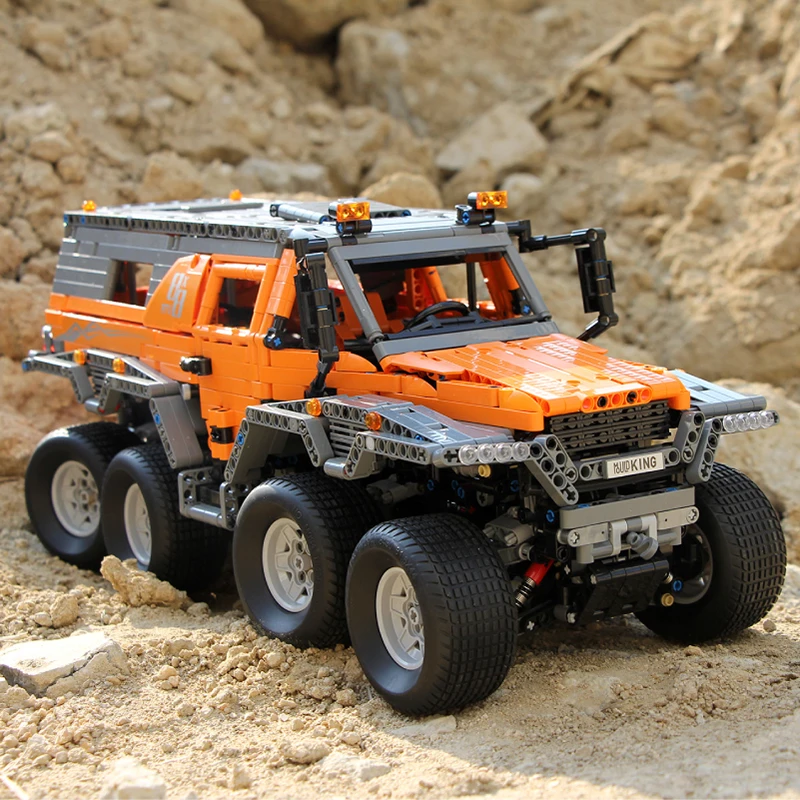 Новинка, радиоуправляемые блоки Avtoros Shaman 8x8, совместимые с Lepinblocks 23011 Technic MOC 5630, Строительные кирпичи, развивающая игрушка, подарок