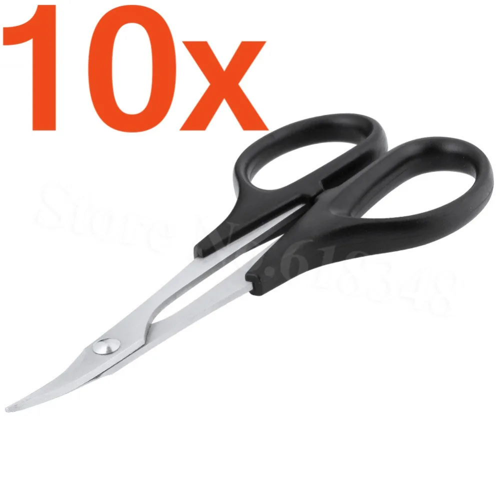 10 шт. профессиональный стальной корпус RC ножницы Изогнутый наконечник для