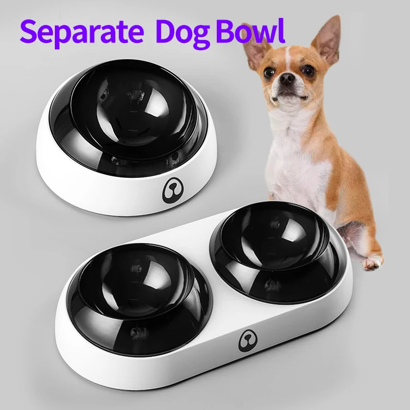 

ABS&PC Dog Bowl Leak Proof 15 Degree Bevel Healthy Feeding Pet Food Bowls Separate Single Double Pet Feeder Water Dogs Dishs
