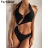 2022 Sexy Halter Asymmetric One Shoulder One Piece Swimsuit Women Swimwear Female Bather Bathing Suit Swim Lady Monokini V2660 ► Photo 3/6