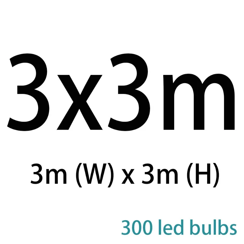 m 2x2/3x3/3x6 м Светодиодная сосулька, светодиодная занавеска, сказочный светильник, сказочный светильник, 300 светодиодный Рождественский светильник для свадьбы, дома, окна, вечерние украшения - Испускаемый цвет: m