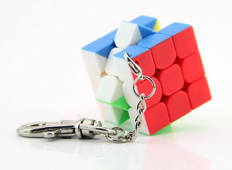 Брелок Demon Rubik's Cube, трехслойный, 3 см, цветной, мини, 3 заказа, брелок, Science Carry-on, аксессуары, Кубик Рубика