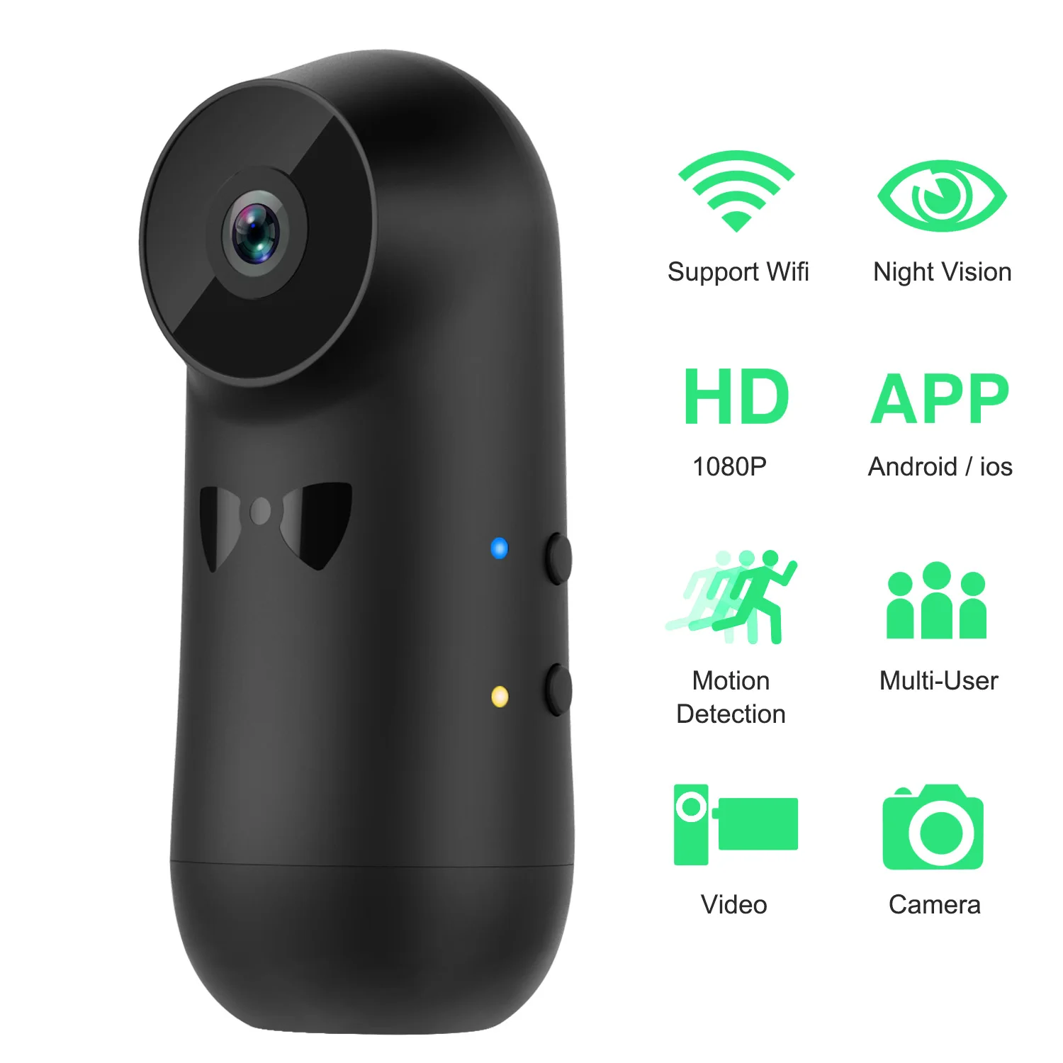H6 DV/Wifi микро ночная версия камеры мини Экшн-камера с датчиком движения видеокамера диктофон маленькая камера