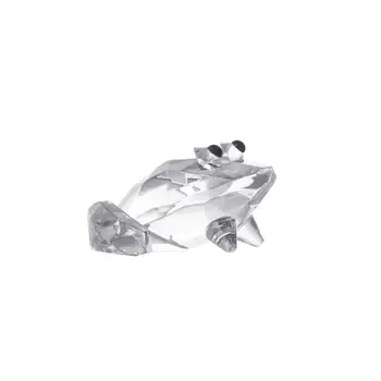 

Cute Crystal Miniature Frog Figurine Glass Animal Crafts Ornaments Home Decoration Accessories Gifts For Friend