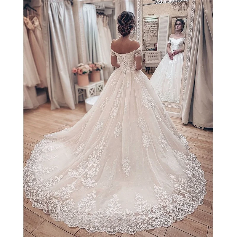 2019-Off-Shoulder-Lace-Applique-Ball-Gown (2)
