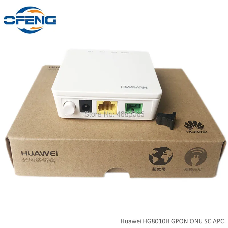 

Free shipping 5Pcs Hua Wei HG8010H fiber optic onu modem Single Port 1GE Apply to FTTH Modes, SC APC interface English version