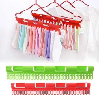 

Clothes Socks Finishing Clips Plastic Anti Skid Windproof Storage Rack Hanger
