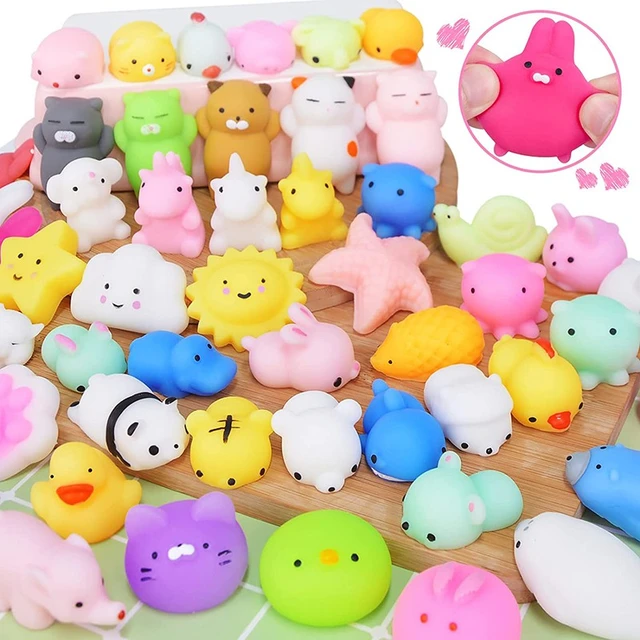 Mochi Squishies Kawaii – jouets anti-Stress pour enfants, 50 à 5 pièces,  boule à presser, cadeaux de fête, jouets anti-Stress pour anniversaire -  AliExpress