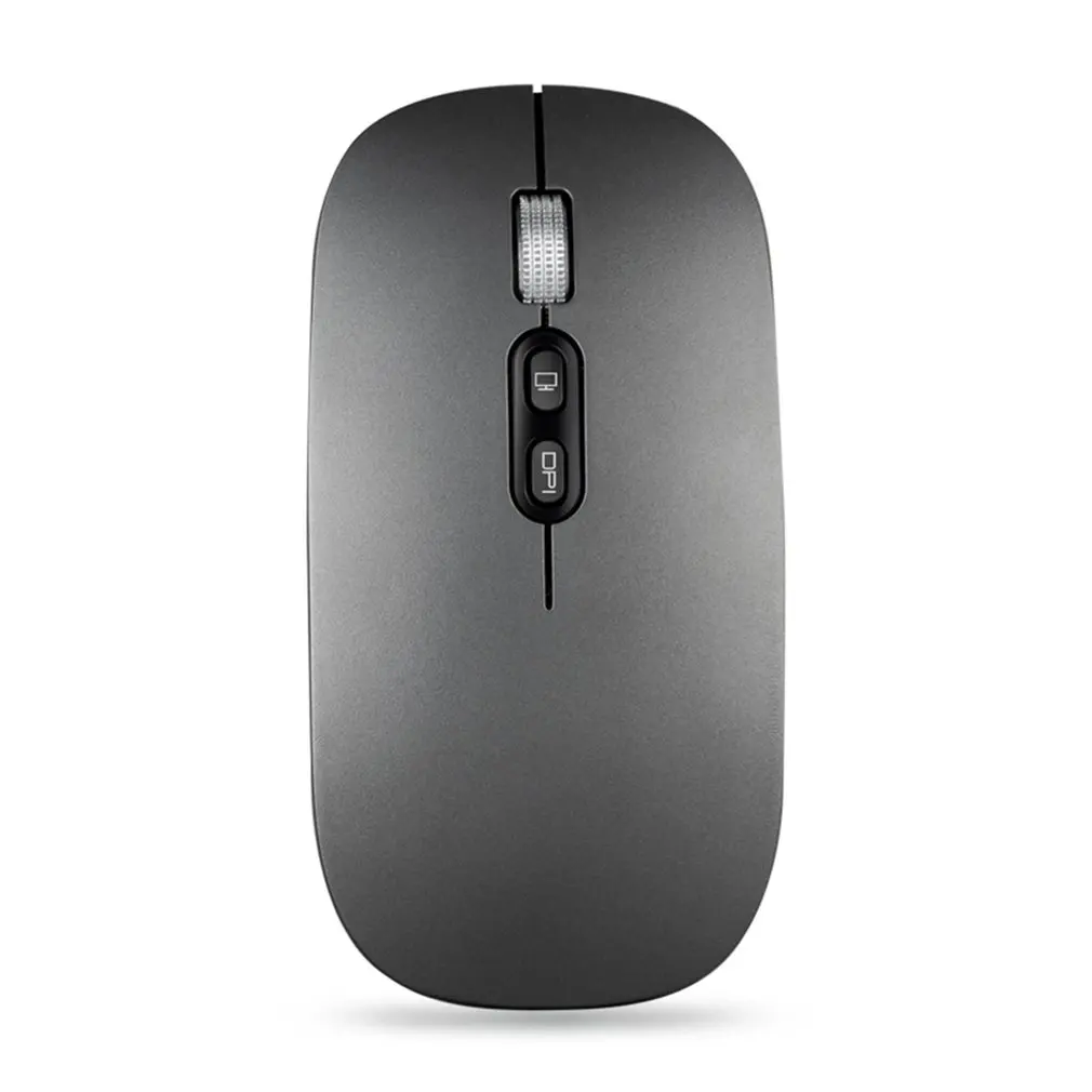 M103 перезаряжаемая беспроводная мышь Slient Button USB мини оптическая Ультратонкая мышь с зарядным кабелем для компьютера ноутбука - Цвет: GRAY