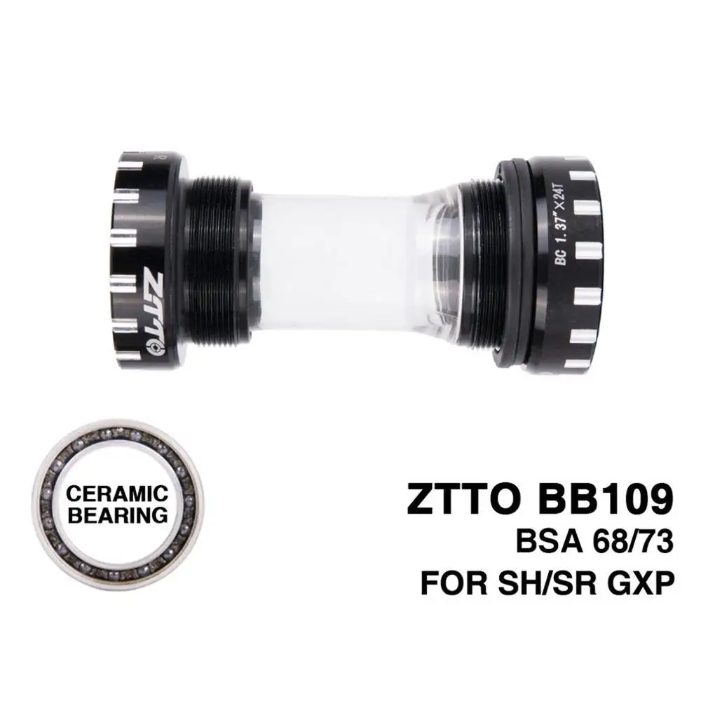 1 ZTTO керамический подшипник BB109 BB68 BSA68 GXP MTB дорожный велосипед внешний подшипник нижние кронштейны Prowheel 24 мм BB 22 мм GXP шатун - Цвет: 1