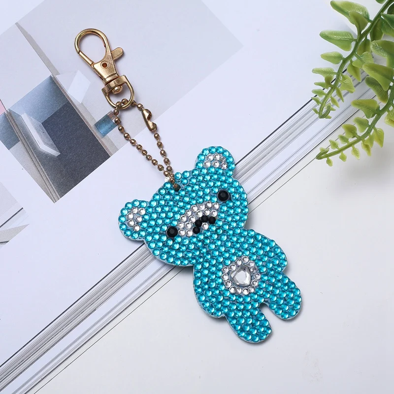 5D Diy полный дрель мультфильм животных панда алмазная живопись брелок наборы смолы для женщин девушка сумка Ювелирные изделия Подарки ручной работы