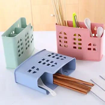 

Multi functional hanging drainage storage rack household tableware drain chopsticks tube kitchen rack and bracket WY527
