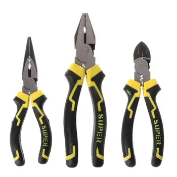 

6'' 8'' Multifunction Cutter Cable Wire Stripper Long Nose Diagonal Pliers for DIY Jewelry Hand Multitool