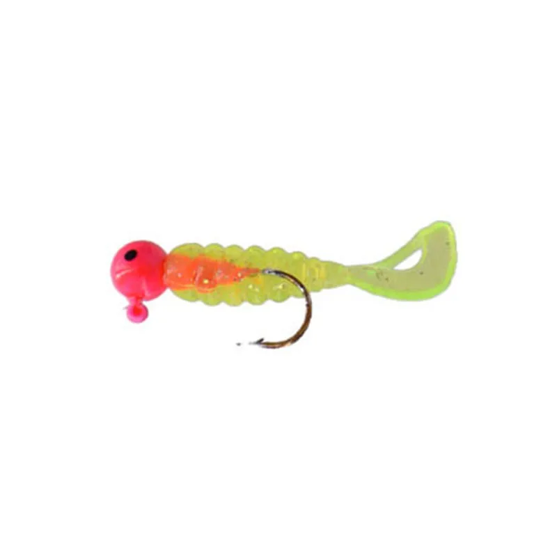 

7pcs/lot Jig Fishing Lure 4.3g 5cm Worm Bait leurre souple Wild Stick Tackle Carp bass Pesca Lures Trout winter fishing bait