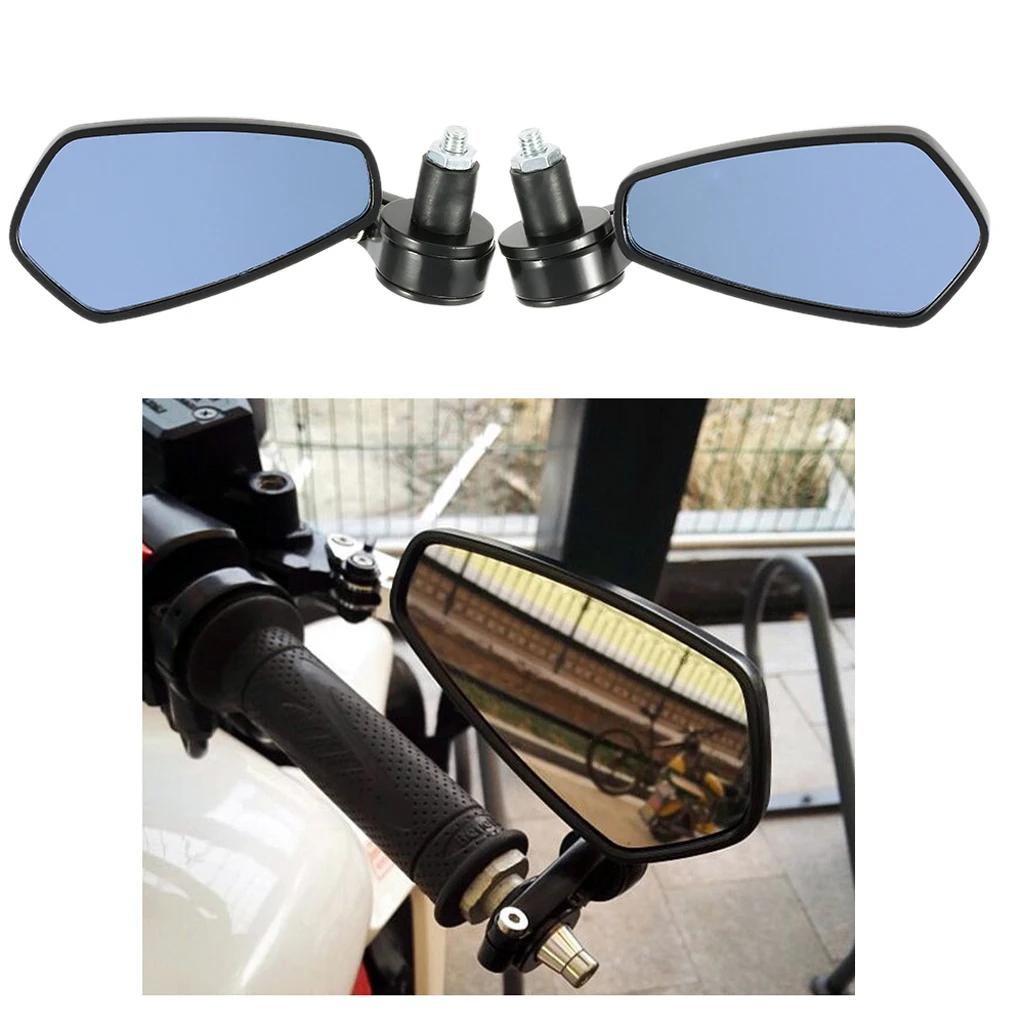 1 пара 22 мм Универсальный мотоцикл 360 градусов Поворотный угол зеркало заднего вида