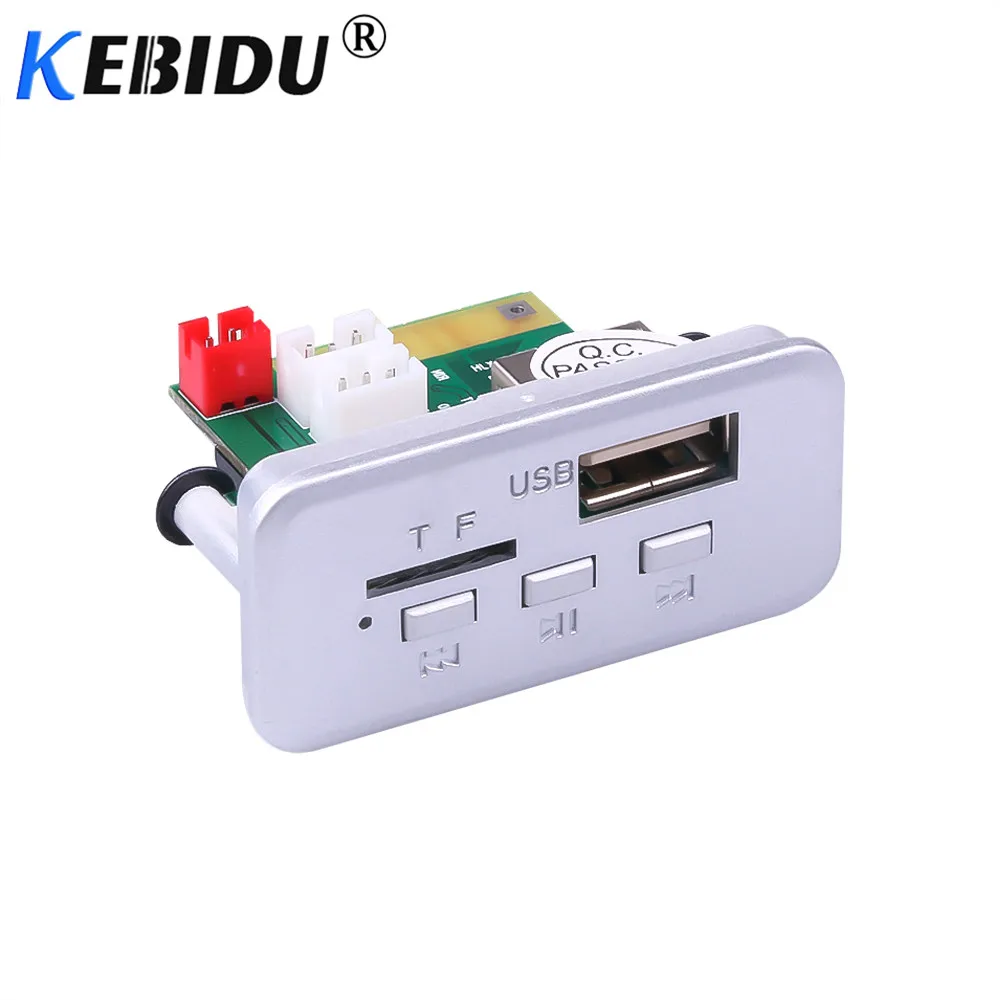 Kebidu MP3 Bluetooth декодер доска беспроводной 12 в автомобильный аудио модуль Мини DC WMA USB FM TF радио для автомобиля MP3 аксессуары