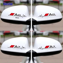 

2pcs rear view mirror stickers for Audi sline quattro a3 a4 a5 a6 a7 a8 tt q3 q5 q7 q8 a1 tt s1 s3 s5 s6 s7 Car Decoration