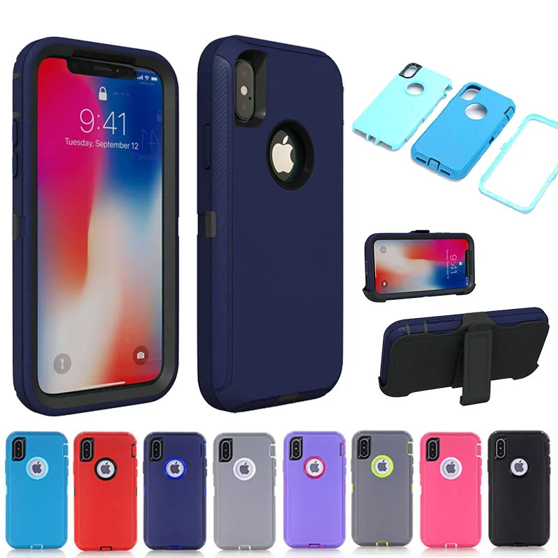 Защитный чехол для iPhone 6 6S 7 8 Plus гибридный тяжелый противоударный 12 mini 11 Pro Max X XS XR SE2