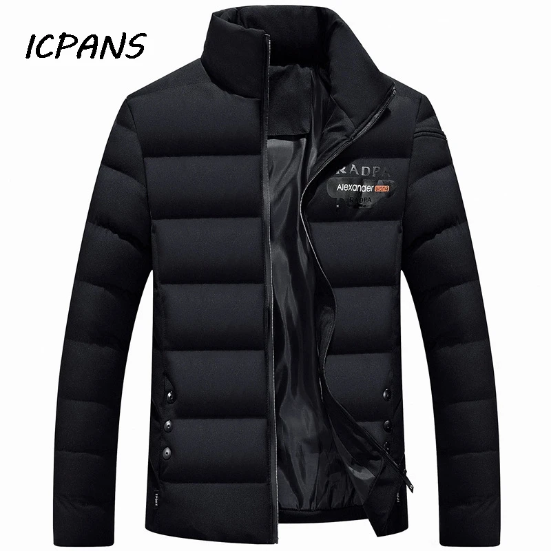 ICPANS, белый утиный пух, Зимний пуховик для мужчин, Повседневный,, зимние мужские пуховики, толстая парка, верхняя одежда, пуховик, одежда