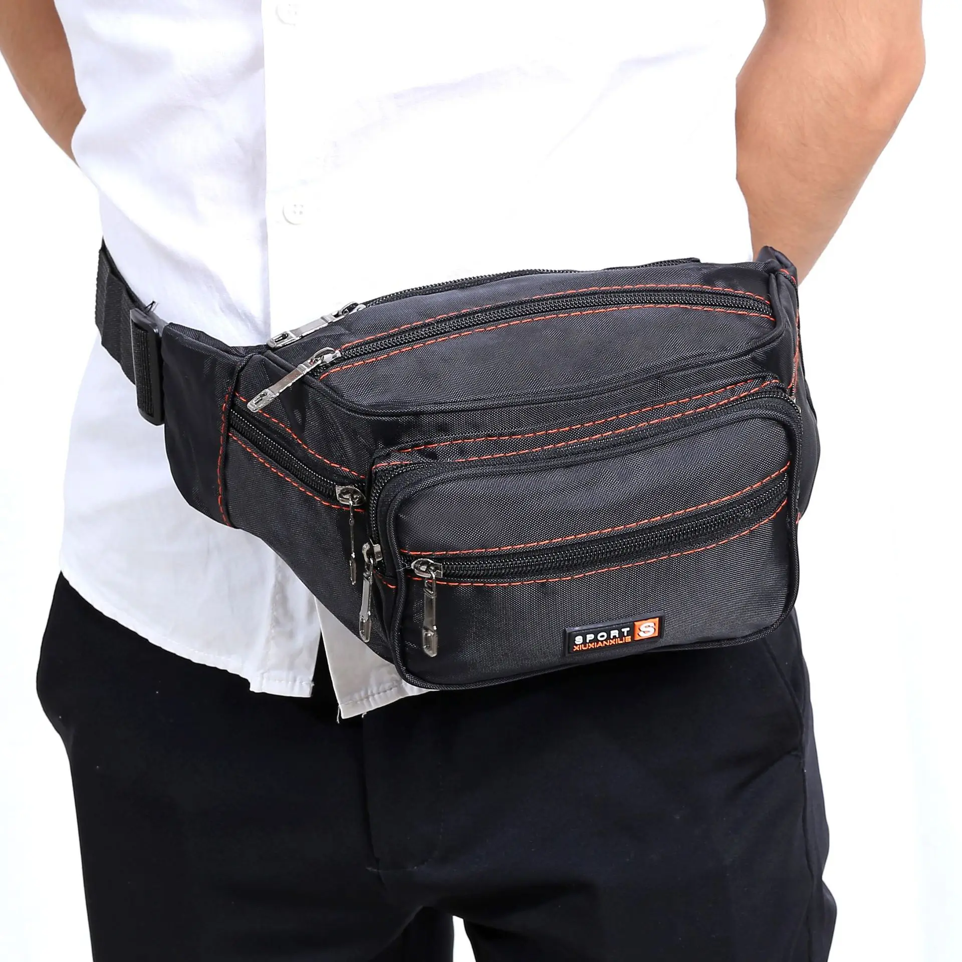 

New Style Wallet Men And Women Multi-functional Large Capacity Anti Spillage Cash Storage Business Bag Wearable Outdoor Sports P