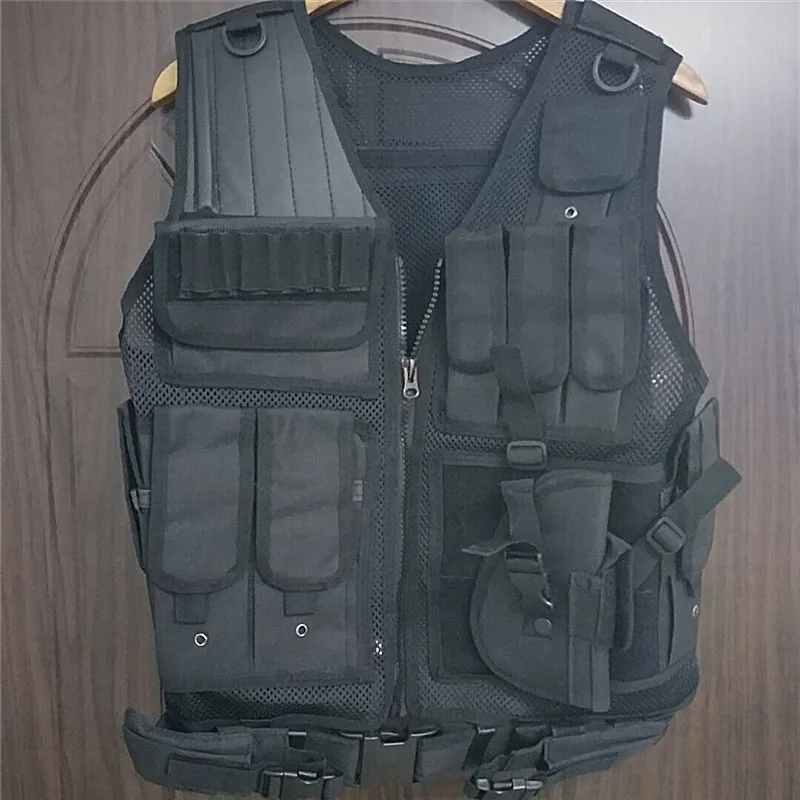 

Summer Army Fans Outdoor Mesh Vest WF Tactical Vest Waistcoat Camouflage Field Operations Vest CS Clothing Props