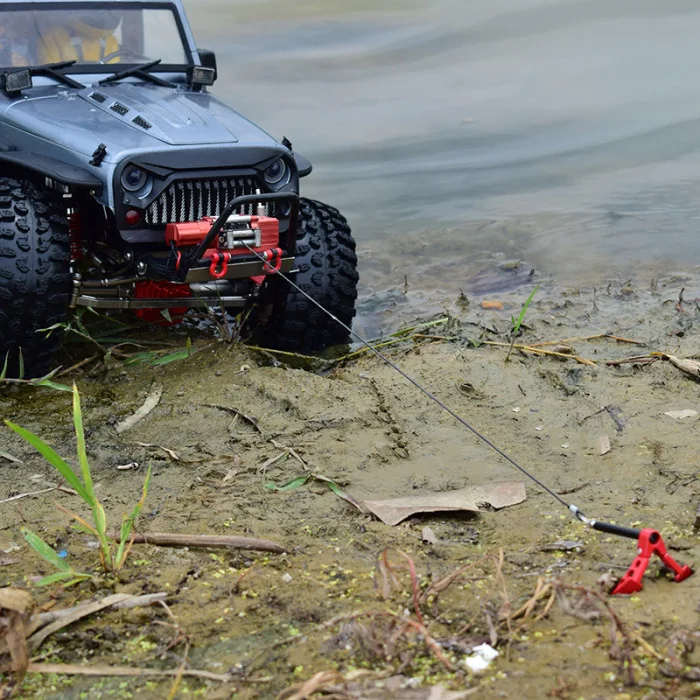 Металлическая складная лебедка якорь Земля для 1/10 осевой SCX10 Tamiya CC01 RC4WD D90 D110 RC Гусеничный автомобиль FJ88