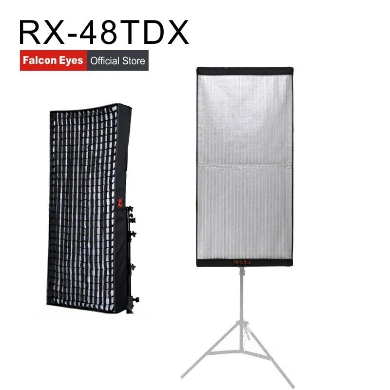 FalconEyes 4x2ft LED 사진 유연한 빛 300W 장면 모드 연속 Dslr 비디오 조명에 대 한 벌집 Softbox