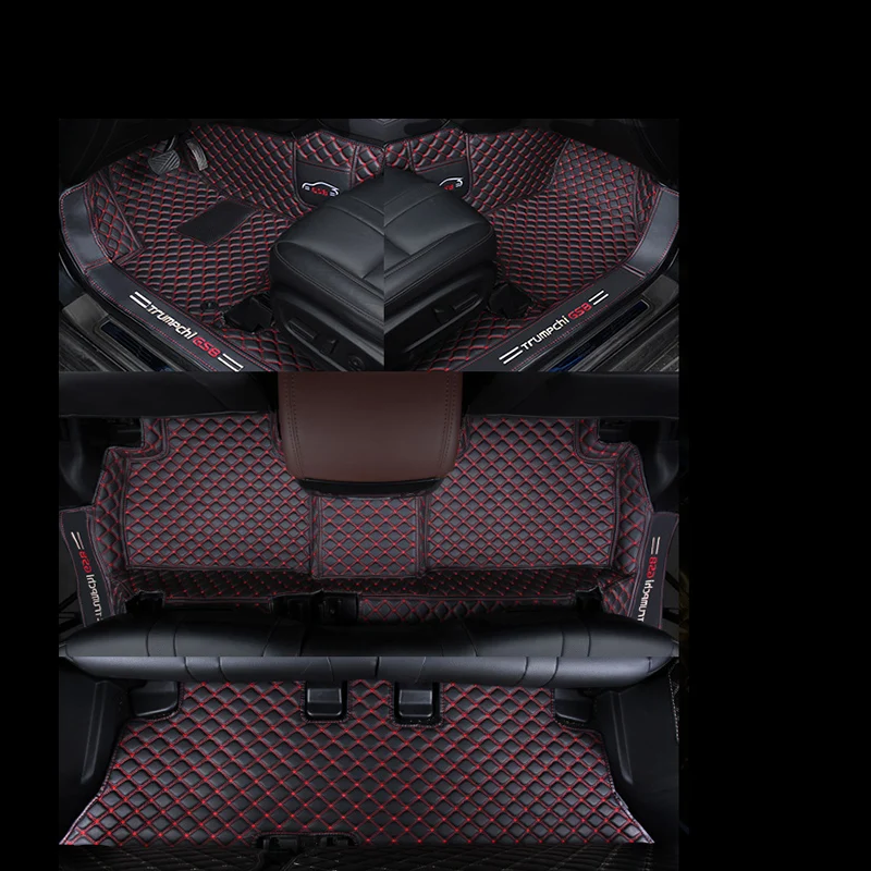 Lsrtw2017 для trumpchi gs8 кожаные автомобильные коврики ковер аксессуары для интерьера авто коврик для ног 7 мест