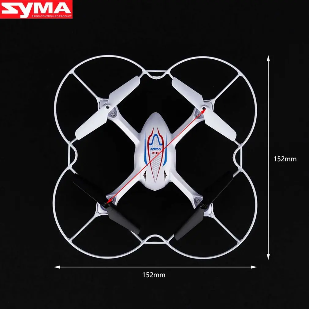 Белый 2,4G 4CH 6 Axis RC Квадрокоптер с HD 2.0MP камерой для SYMA X11C изысканно спроектированный прочный
