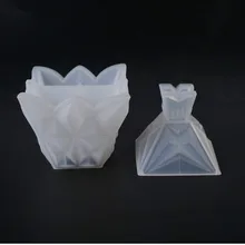 Вырезанная поверхность Алмазная коробка для хранения ювелирных изделий силиконовая форма DIY кристальная эпоксидная смола, форма