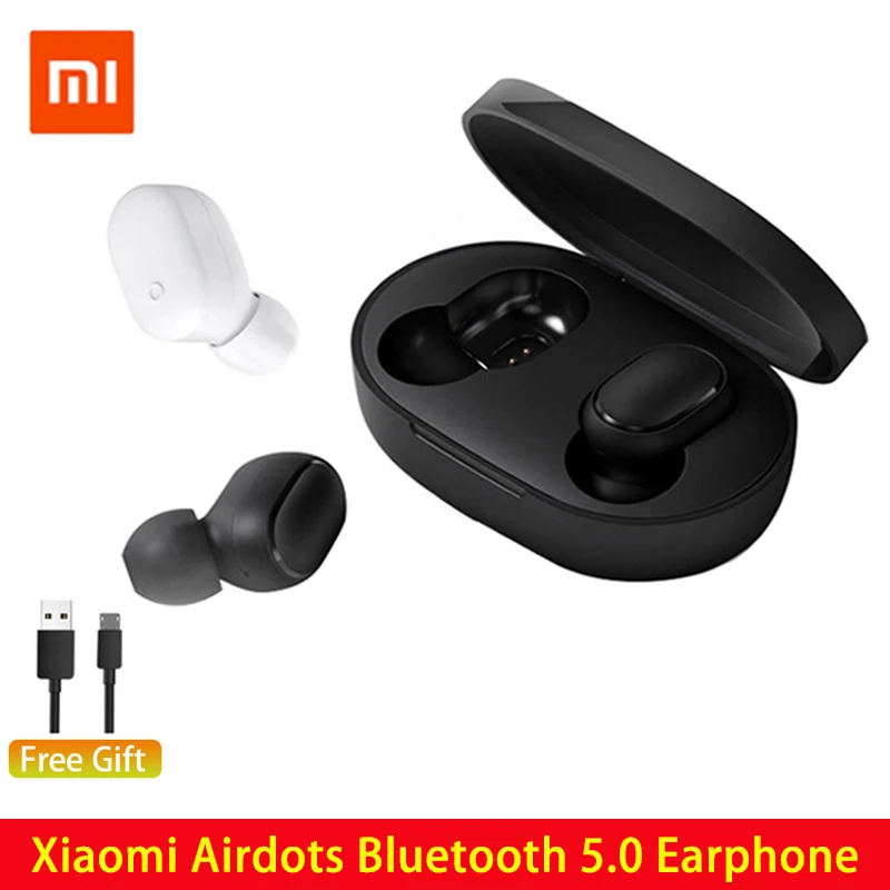 Xiaomi Redmi Airdots наушники вкладыши TWS Bluetooth 5 0 беспроводные стерео бас AI управлением