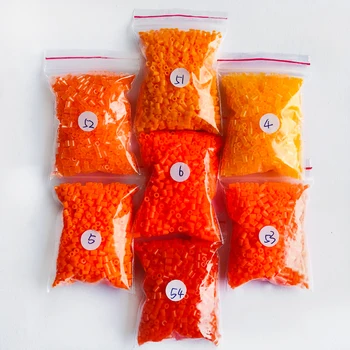 

DOLLRYGA 1000pcs/bag 2.6mm mini hama beads kids ORANGE perler toys available 100%quality guarantee diy toy activity fuse beads