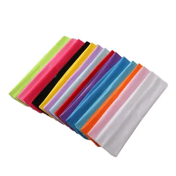 

European And American Style Yoga Headband Sports Turban Elastic Monochromatic Headband Girls Women Headwear