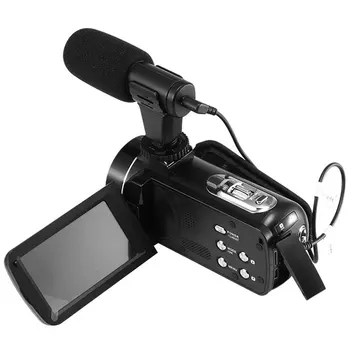 

Mini Portable 3.5mm Phone Microphone Condenser Phone Video Camera Interview Microphone With Muff Mic