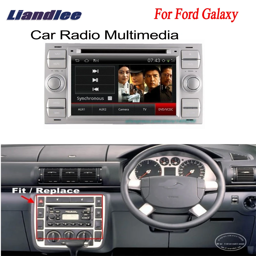 Liandlee 2 Din Car Android For Ford Galaxy 2002~2009 Radio GPS Navi Nav Maps CD DVD Player Audio TV HD Screen Media OBD2 | Автомобили и
