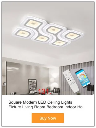 Okudo прямоугольник современных LED потолочные светильники для гостиной белый алюминий спальня потолочного светильника пульт дистанционного управления затемнением