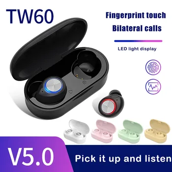 

Noise Canceling Bluetooth 5.0 True Wireless HD Headset Earbuds Stereo Sound Fashion Sports Big Battery HIFI