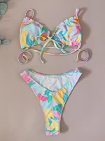 Sexy Bikini Strappy Swimsuit Brazilian Swimwear WoBikini Set Bathers Bathing Suits Beachwear Swim Lady
