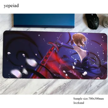 

Saber Alter mousepad 900x400mm gaming mouse pad HD pattern pc computer gamer accessories mat cool new laptop desk protector pads