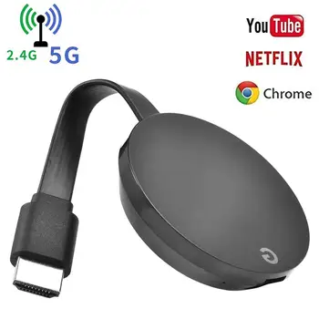 

2.4G/5G WiFi Display Dongle Wireless HDMI Adapter Streaming Media Player Support Miracast Airplay DLNA