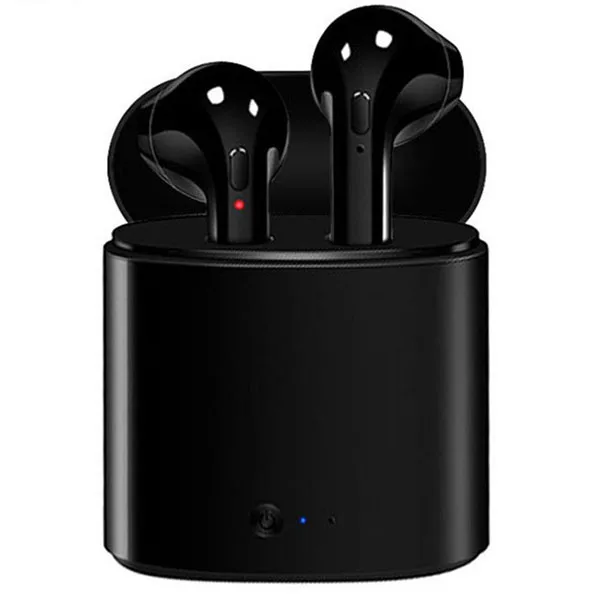 i7s black Оригинальные TWS Bluetooth 5,0 беспроводные стерео наушники pk i12 i9s tws i10 tws для iphone 11 XS MAX 7 8 ear xiaomi huawei not i14 tws - Цвет: i7s black