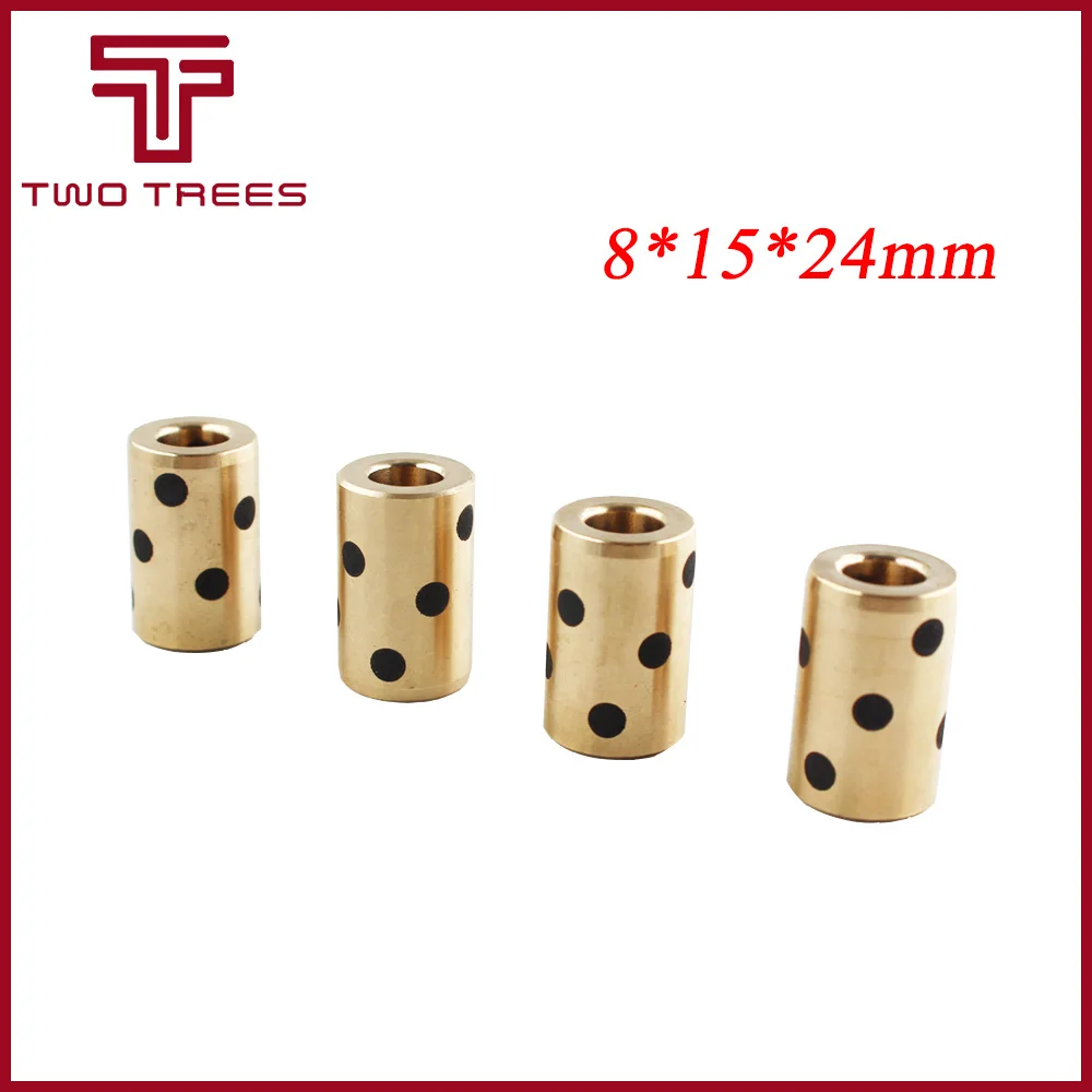 3D Printer Part Accessories Upgrade Ultimaker 2 UM2 Extended graphite copper sleeve Sintered Bushing self lubricating bearing (2)