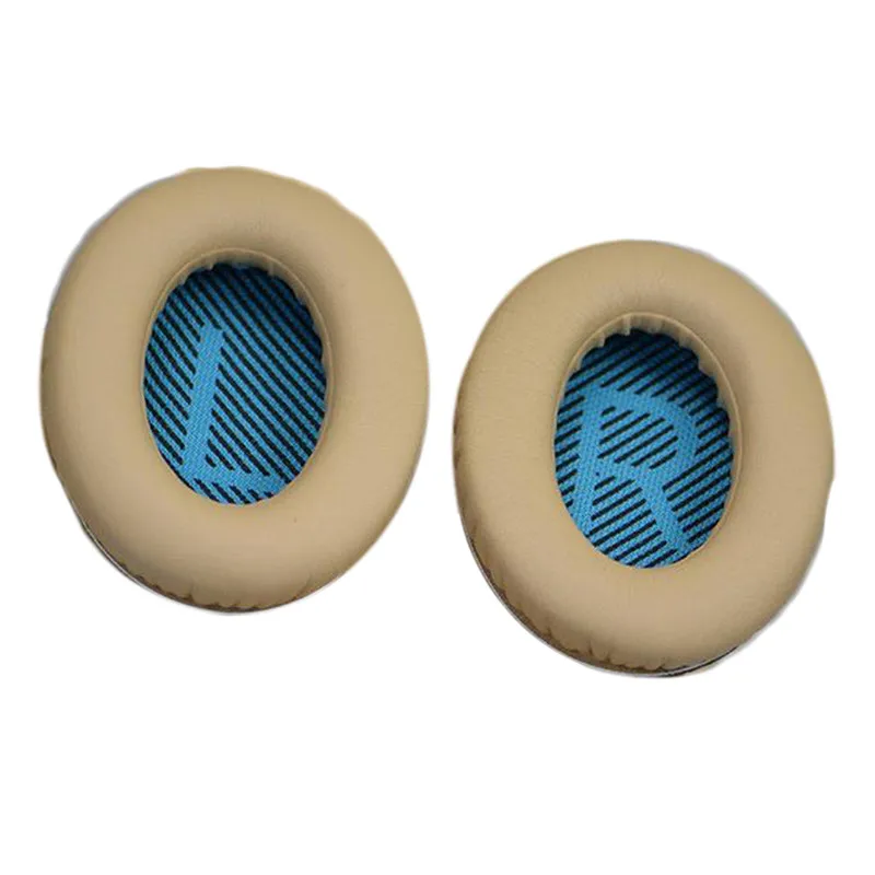 Replacement Earpads Ear Pad Cushion Cover Fit For BOSE QC35 QC25 QC15 AE2 Headphone Memory Foam Pads Ear Cover Repair Parts - Цвет: Beige