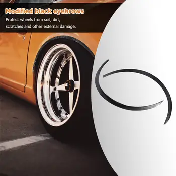 

2Pcs 72cm/28" Universal Flexible Car Fender Flares Arch Wheel Eyebrow Fender Scratches Protector Car Body Fender Flares Strip