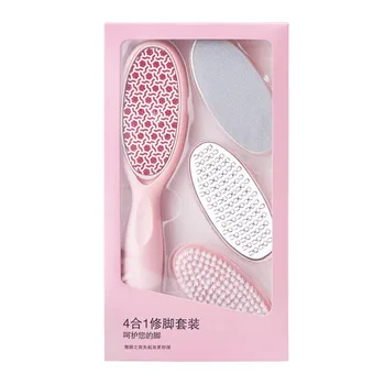 

4in 1 Luxury Stainless Steel Scrub Nail Tools Foot File Heel Grater For The Feet Pedicure Rasp Remover Foot Care Tool