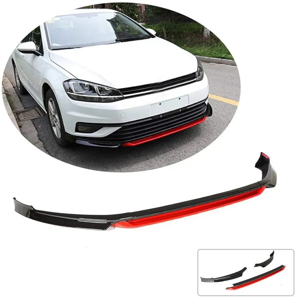 

Полипропиленовый автомобильный бампер, передний спойлер, диффузор, крышка, протектор для VW Golf MK7 MK7 2018, 3 шт.