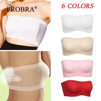 

6Pcs/Set Women Tube Top Strapless Bandeau Bra Underwear Women Bralette Seamless Strapless Tops Pregnancy Nursing Bra for Casual