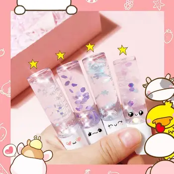 

Clear Lip Gloss With Glitter Moisturizing Lip Oil Long Liquid Lasting Lips Bright Glaze Beauty Tint Care Lip