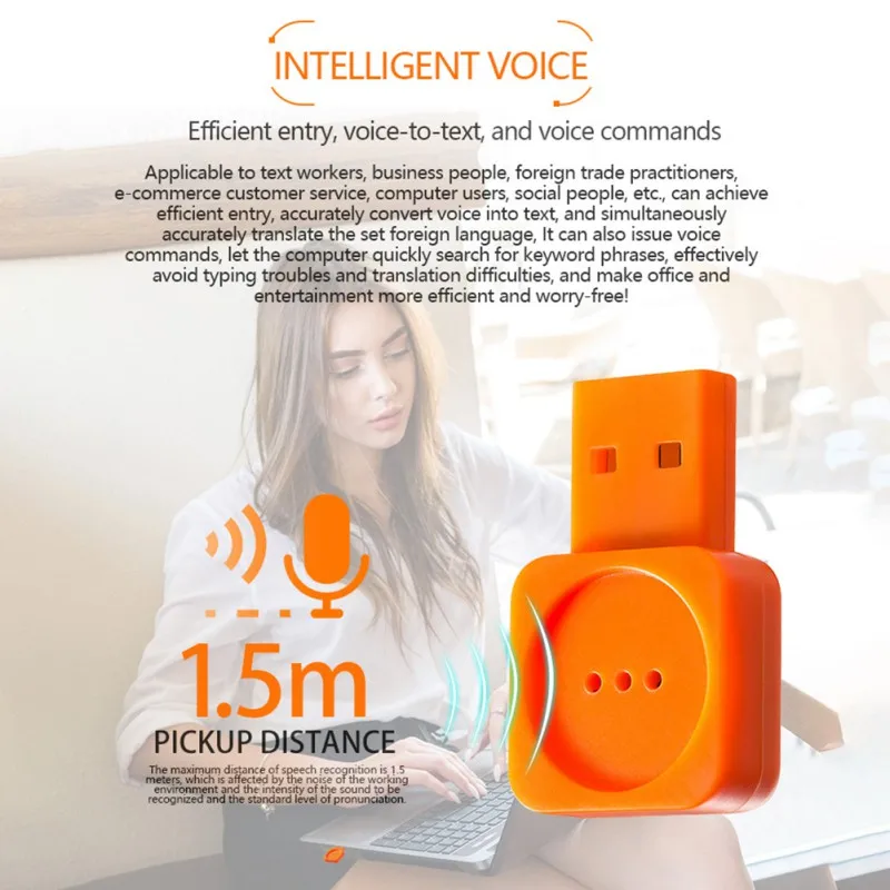 Конденсаторный микрофон USB Интеллектуальный голосовой контроль язык переводчик всенаправленный микрофон для компьютера сценической конференции